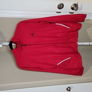 ADIDAS Track Jacket, M, bright pink EUC